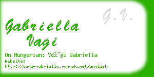 gabriella vagi business card